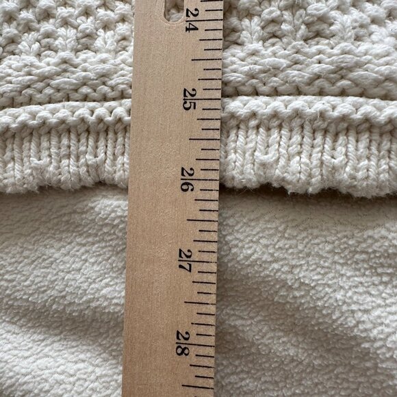 Vintage Hunt Club Women's Cream Made In USA Cotton Sweater SZ Large Academia - Picture 6 of 9